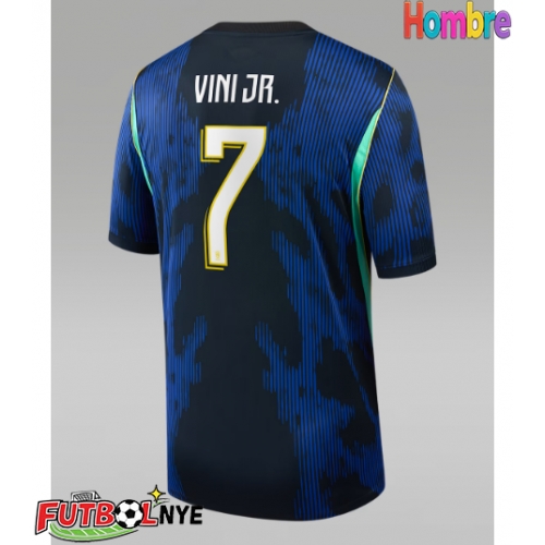 Camiseta Brasil Vinicius Junior #7 Visitante Equipación Mundial 2026 manga corta